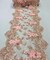 Blush Pink 3D Wide Floral Sequin & Mesh Lace Trim for Table Runner 13"